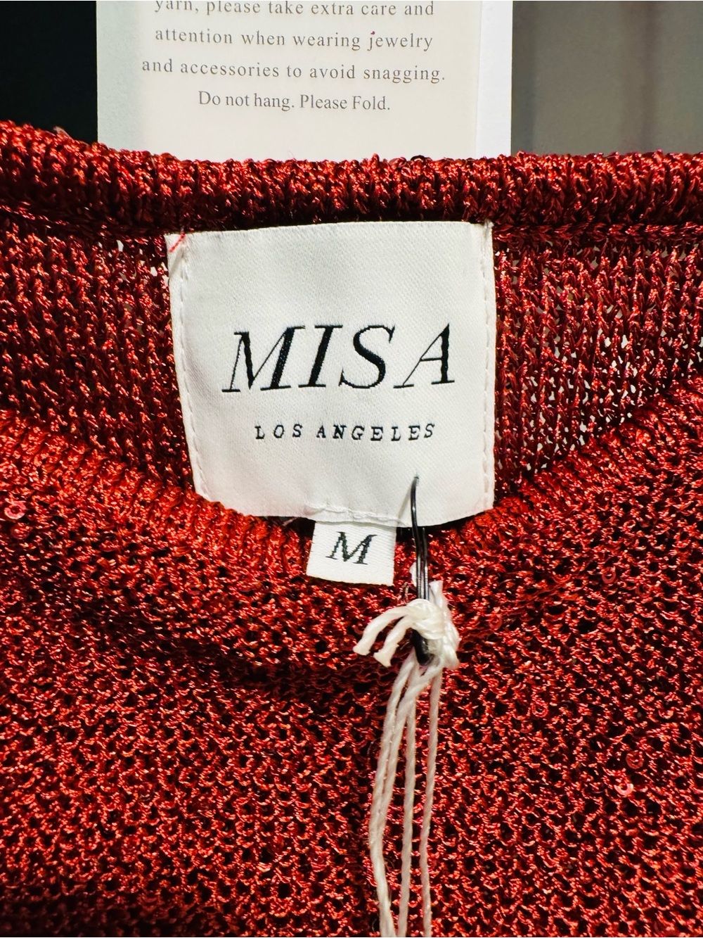 Misa Los Angeles Knit LISETTE DRESS in Lipstick red - Picture 12 of 14
